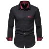 Men's Casual Long Sleeve Dress Shirt Regular Fit Button Down Shirts