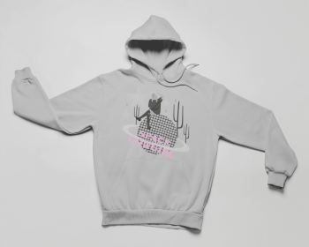 Space Cowgirl Hoodie (Color: Athletic Heather, size: large)