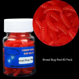 Soft Bait Fake Worm Mealworm Earthworm Red Bottled Bionic Lure (Option: 2cm Red Worm With Fishy 130)